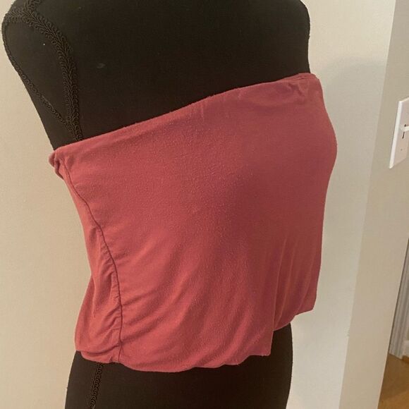 Fashion Nova Plus Size Dusty Rose Pink Bandeau Top 1X - Picture 5 of 11